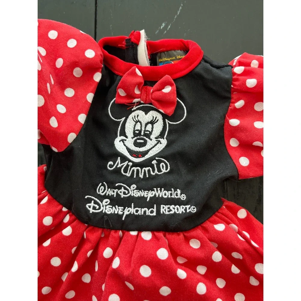 Vintage My Disney Girl Minnie Mouse Polka Dot Dress, Mary Jane Shoes &‎ Socks
